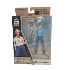 BST AXN Napoleon Dynamite Figure Blue Shirt Loyal Subjects NIB